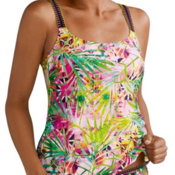 Amoena Other - Amoena Colorful Miami Tropical Tankini Top Sz 8B
